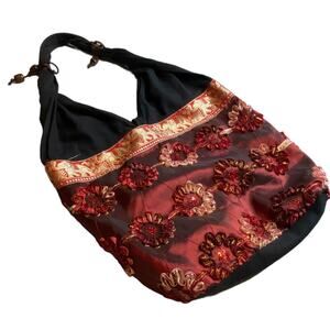 Women's Decorative Hobo Bag